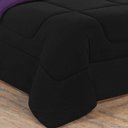 Ver imagem 2 de Kit Edredom Malha 100% Algodão Gran Moratta 3 Peças Casal - Preto-roxo