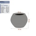 Ver imagem 3 de Vaso de Planta em Globo Decorativo 25x30 Cinza Claro