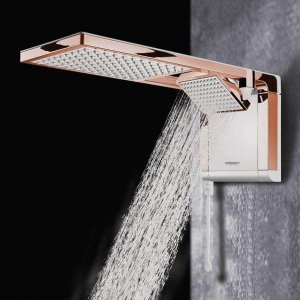 Ducha Lorenzetti Acqua Duo Ultra Eletrico Rose Gold 220v ACQUA GOLD Rosa / Rosa