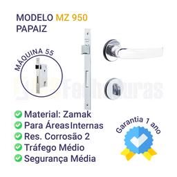 Fechadura Papaiz Banheiro Mz 950 - 4
