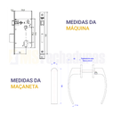 Ver imagem 3 de Fechadura Papaiz Banheiro Mz 950
