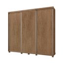 Ver imagem 4 de Guarda Roupa Casal 3 Portas de Correr 255 Cm Castanho Monique Shop Jm