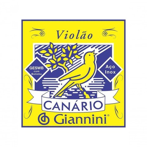 Corda para Violao Giannini Geswb Serie Canario Bolinha Aco