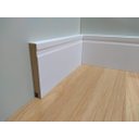 Ver imagem 2 de Kit 16,80 Metros - 08 Barras Rodapé 10 cm em MDF Branco