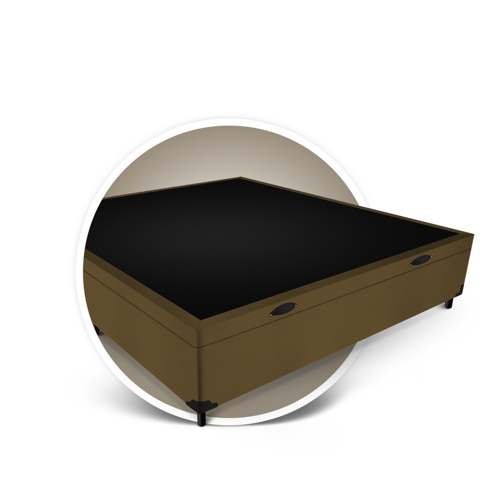 Box Baú Max Ultra Blindado Suede Camurça Casal 138x188x42cm Maxpuma - 2