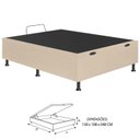 Ver imagem 3 de Base Box Baú Casal Fiori 138x188 Bege