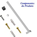 Ver imagem 6 de Suporte Refletor Inclinado Parede Braço 40 Cm Branco