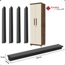 Ver imagem 4 de Kit 4 Puxador Armario Multiuso Combate:preto