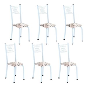 Kit 6 Cadeiras para Sala de Jantar Sara