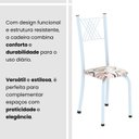 Ver imagem 5 de Kit 6 Cadeiras para Sala de Jantar Sara Branco/Arabesco