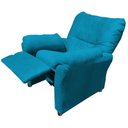 Ver imagem 3 de Poltrona Reclinável Manu Amamentação Bebe Quarto Sala Suede Turquesa