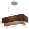 Lustre Duplo Retangular Md4321 80x40 70x30 Bivolt Café Palha - 2