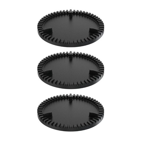 Kit 3 Espalha Chama de Fogão Queimador Simples Ferro 13cm