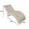 Recamier Divã Espreguiçadeira para Sala e Cliníca Liz Suede Bege - 5