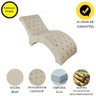 Recamier Divã Espreguiçadeira para Sala e Cliníca Liz Suede Bege - 4