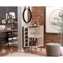 Ver imagem 1 de Aparador com Adega Horizontal Canto Pés Palito Santiago Cor Off White - Comprar Moveis em Casa