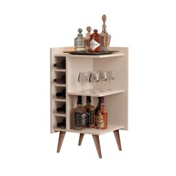 Aparador com Adega Horizontal Canto Pés Palito Santiago Cor Off White - Comprar Moveis em Casa - 2