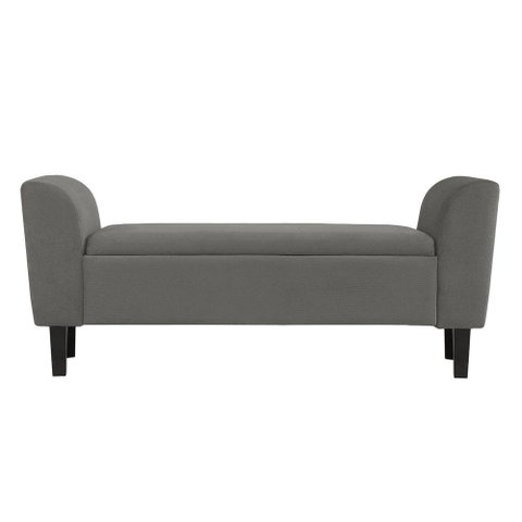 Recamier Bau Malibu 1,60m Suede Cinza - Inova Decor