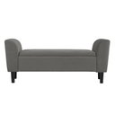 Ver imagem 1 de Recamier Bau Malibu 1,60m Suede Cinza - Inova Decor