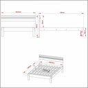 Ver imagem 5 de CamaCasal Para Colchão 138 X 188 Cm Cr35013 Amendoa/Branca