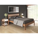Ver imagem 1 de CamaCasal Para Colchão 138 X 188 Cm Cr35013 Amendoa/Branca