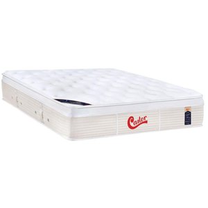 Colchão Casal Castor Espuma Visco Gel Molas Ensacadas Pocket Gold Star Vitagel Euro Pillow (138x188x32) -