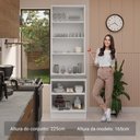 Ver imagem 7 de Kit Balcão + Cristaleira 70cm Stella Madesa 01 Branco Rustic