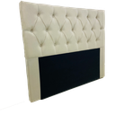 Ver imagem 2 de Cabeceira Estofada Queen 160x117cm de Alltura Modelo até o Chão:bege Claro