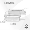 Ver imagem 3 de Embalagem Microondas e Freezer Marmitas Fitiness 500ml 24 Unidades