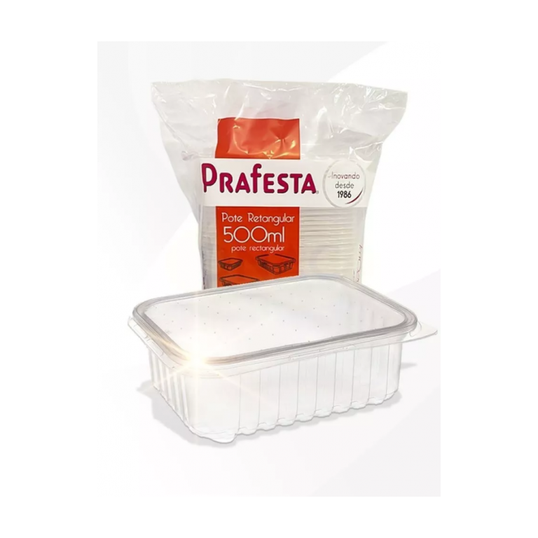 Embalagem Microondas e Freezer Marmitas Fitiness 500ml 24 Unidades Embalagem Microondas e Freezer Marmitas Fitiness 500ml 24 Unidades
