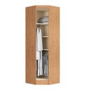 Ver imagem 7 de Guarda Roupa de Canto Oblíquo Modulado 1 Porta Cedro e Branco Line Infinity Marrom