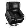 Poltrona do Papai Reclinável Sala de Cinema Madrid Elevação Lift Elétrico PU Preto Brilho G26 Gran B - 2