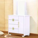 Ver imagem 1 de Cômoda Sapateira Savana 4 Gavetas MDP MDF Branco Vila Rica