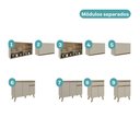 Ver imagem 4 de Armário de Cozinha Completa Atlanta Select com Vidro Carraro Amêndoa