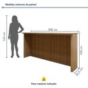 Ver imagem 7 de Cozinha Completa Modulada 10 Peças 14 Portas 11 Gavetas Norten Branco/Nature