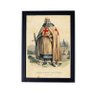 Quadro Maçonaria Cavaleiro Templário Jacques de Molay P8347 - 1