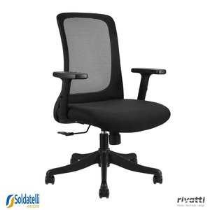 Cadeira Office Boston Preta - Rivatti
