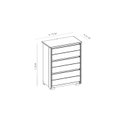 Ver imagem 4 de Cômoda 6 Gavetas Premium Multiuso Unno Alta Quarto Moderna Compacta Organizadora Elegante Cor Branco