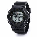 Ver imagem 1 de Relógio Masculino S-810 Esportivo Digital LED Plástico Preto Tudo em Caixa