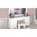 Ver imagem 2 de Penteadeira Camarim com Led Espelho Branca