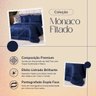 Kit Edredom Mônaco Fitado Percal Soft 300 Fios com Fronhas King 03 Peças - Dupla Face Listrado Aceti - 7