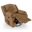 Ver imagem 2 de Poltrona do Papai Reclinável Melim Glider Giratória Massagem Pu Caramelo Fh1 - D'rossi