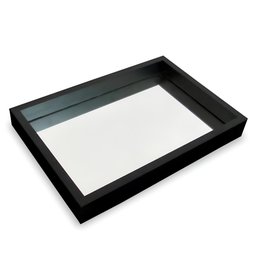 Bandeja Aparador Decorativa Espelhada Tacolado 15 X 21cm Preta - 2