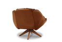 Ver imagem 2 de Poltrona Decorativa Pillow Top com Base Giratória Veludo Califórnia Terracota
