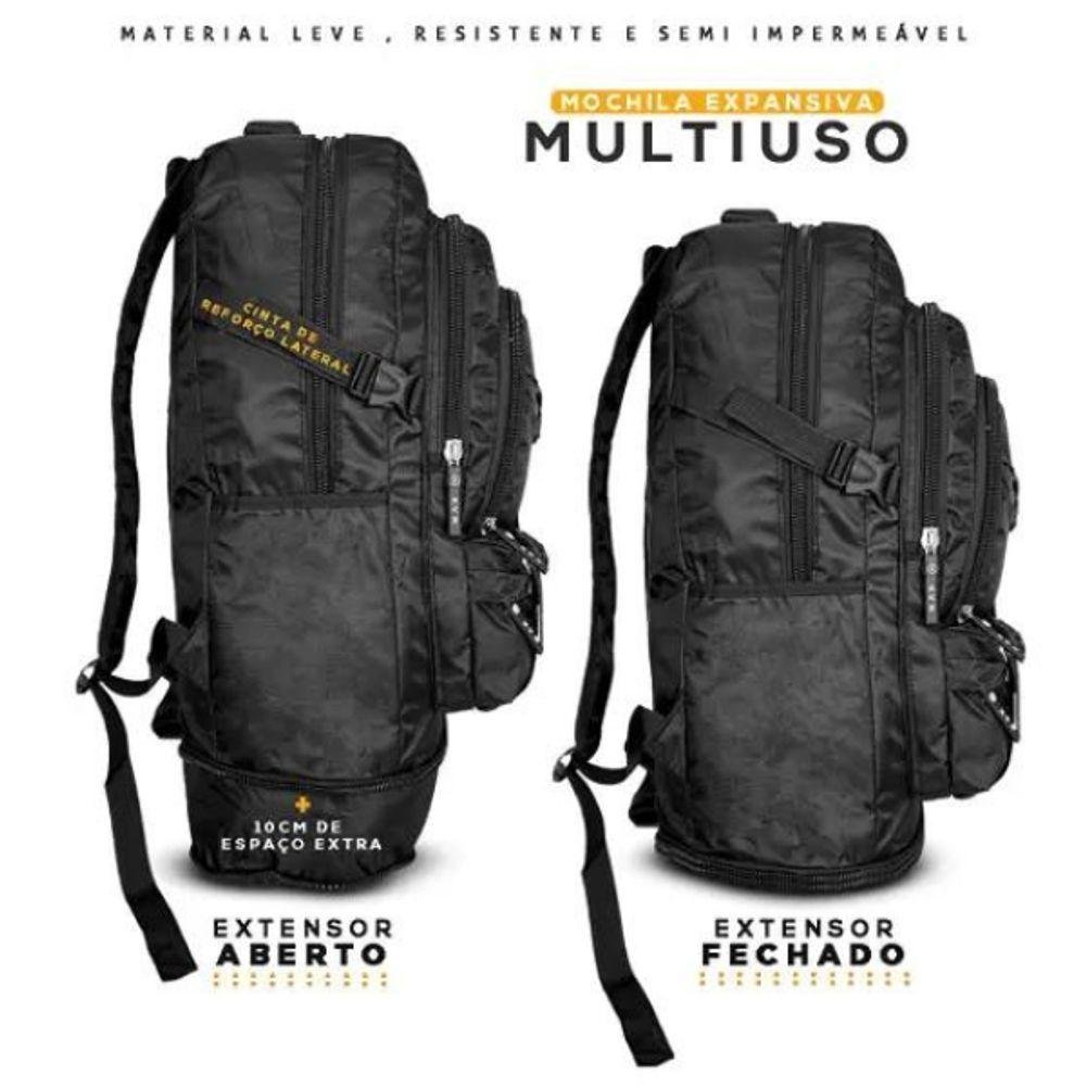 Mochila para Viagem 50l Acampamento Trilha Semi Impermeável - 3