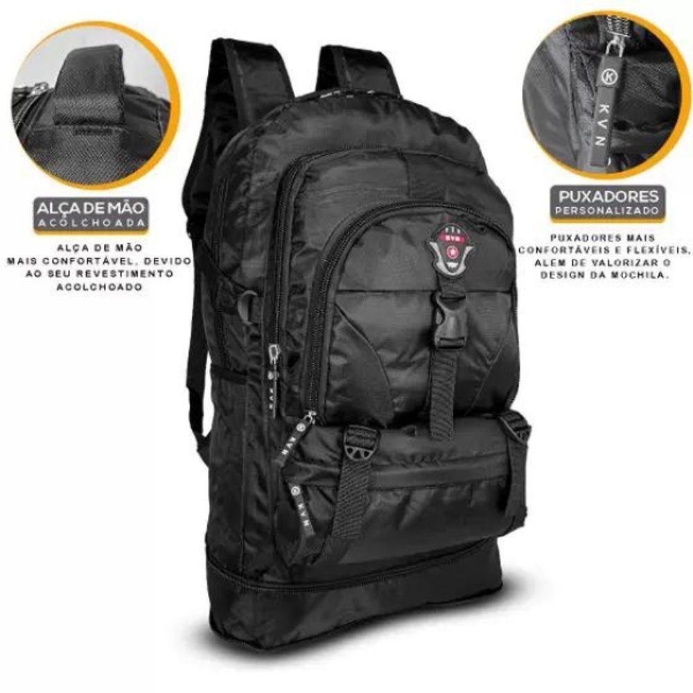 Mochila para Viagem 50l Acampamento Trilha Semi Impermeável - 4