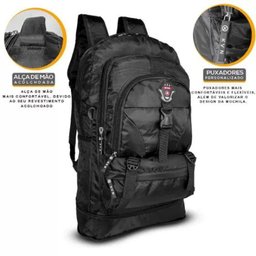 Mochila Espaçosa Viagem 50l Acampamento Trilha Aventura - 4