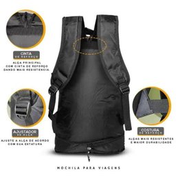 Mochila Espaçosa Viagem 50l Acampamento Trilha Aventura - 2