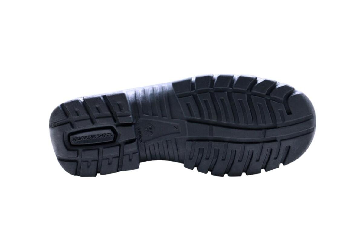 SAPATO DE AMARRAR CADARÇO FLEX COMBAT BICO PLASTICO KADESH CA 16569 - 39 - Preto - 2