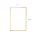 Ver imagem 5 de Quadro Luxuoso Moderno Sofisticado Rosa com Detalhe Dourado para Quarto